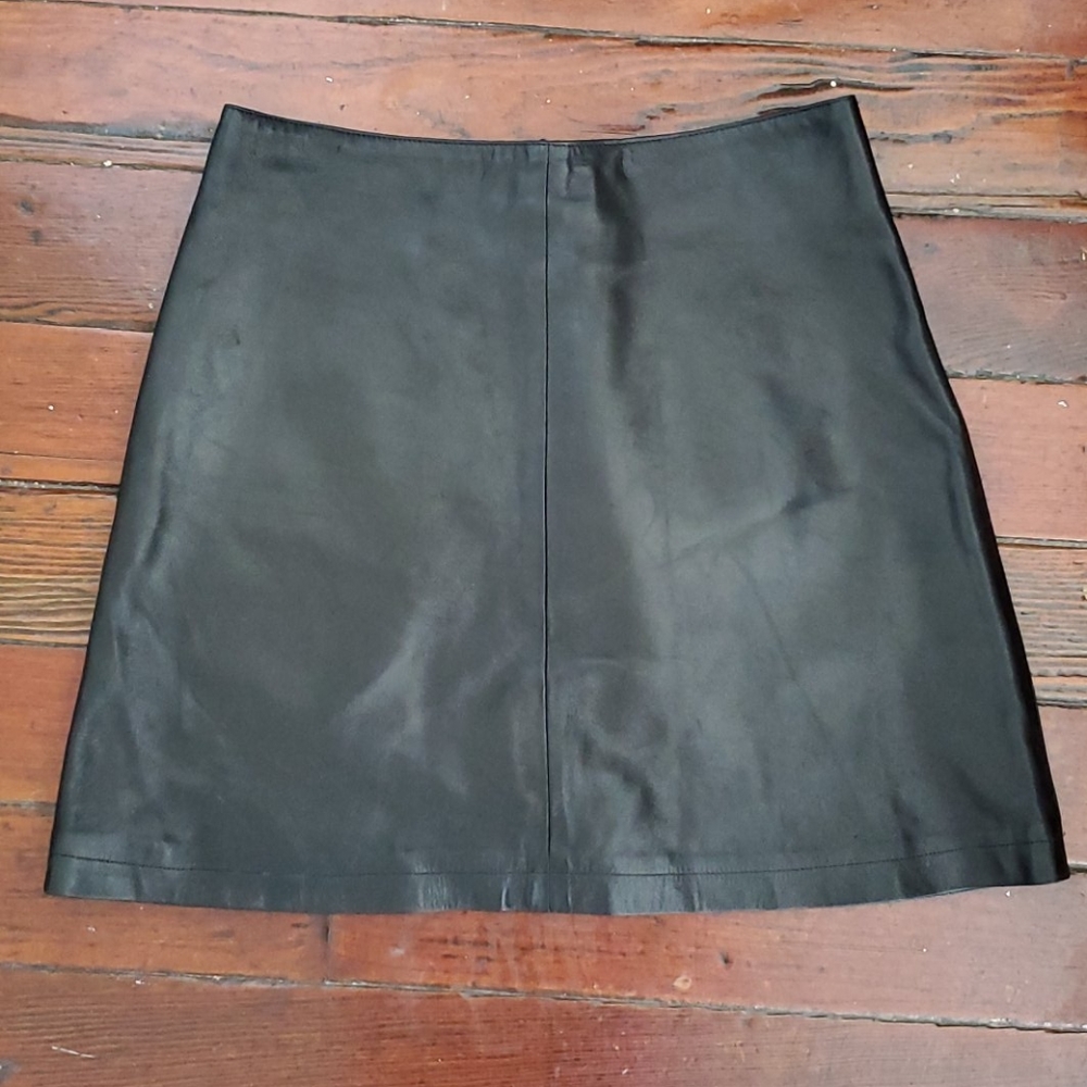 AGNES B leather skirt, boutique item, buttery soft
